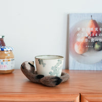 Aya and Yoshiko Wool Felt Animal Coaster - Raccoon YS10