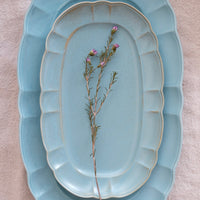 Minoware Tableware - Blue Long Plate
