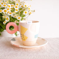 Hacorie 石丸和美 Mug with Saucer Set - Geometry HC11
