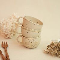 Chiho Yoshida 穗屋工房 Mug - Line & Stars CY13