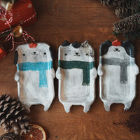 Fumiko Tsuchihashi 土橋文子 - Christmas Animal Shaped Plate FT23