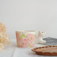 Sugar Poppo Straight Mug - Rose (Cat Handle) SP30