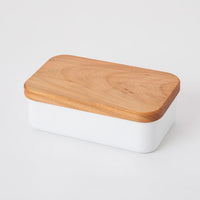 Noda Horo White Series Enamel Butter Case