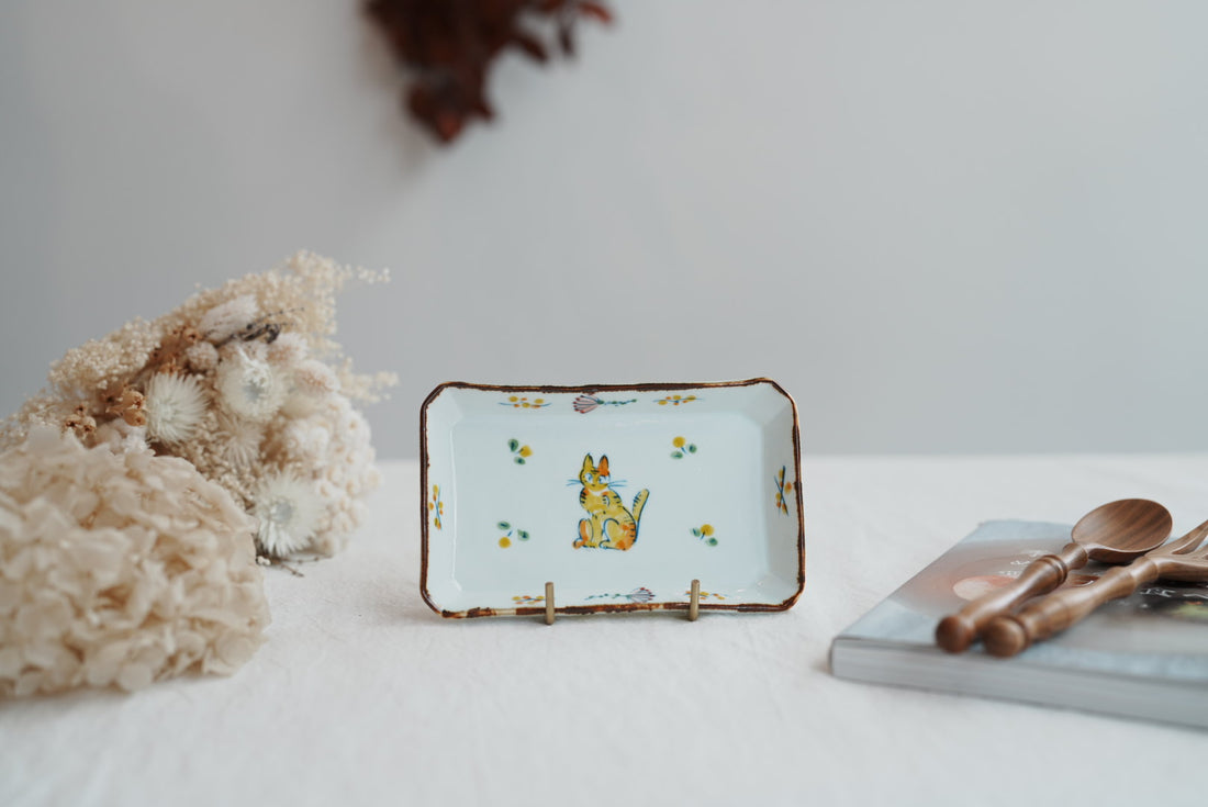 TATA Pottery Studio 田中大輝 & 田边桂- Porcelain Rectangle Plate TP11 #1