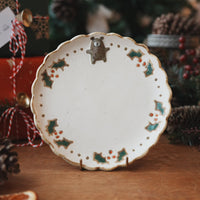 Naori Wagatsuma 我妻なおり - Christmas Round Plate NW04