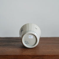 Kazuaki Shimura 志村和晃- Hand-Painted Floral Faceted Cup KAS06