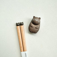 Japanese Coneco Natural Wood Chopstick and Chopstick Rest