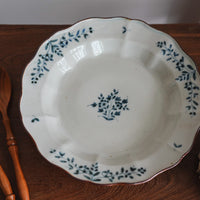 Kazuaki Shimura 志村和晃- Sometsuke Floral Rim 7.5" Plate KAS01