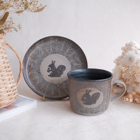 Ayane Hamada 濱田綾音 Animal Mug and Saucer Set AY14