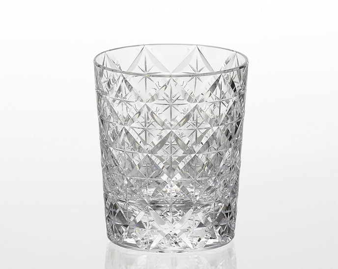 工芸品 KAGAMI CRYSTAL KAGAMI CRYSTAL Edo Kiriko Rock Glass 270cc Japan traditional