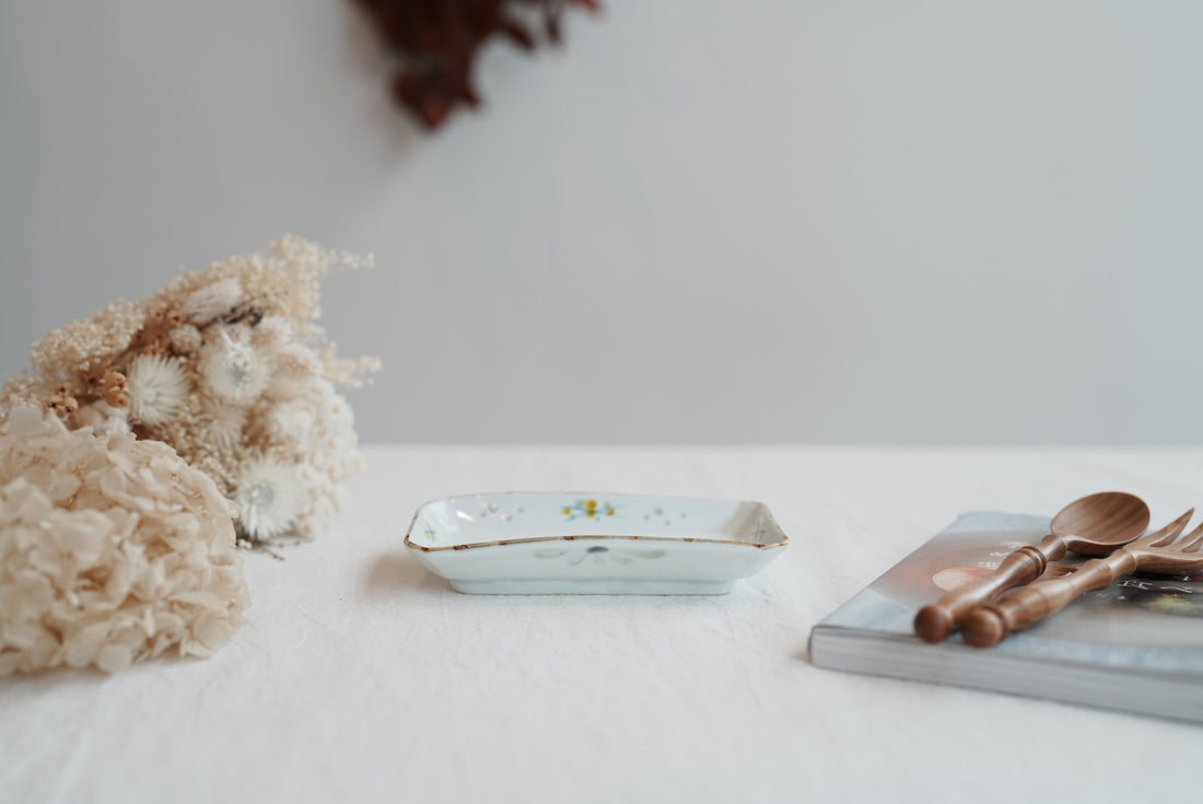 TATA Pottery Studio 田中大輝 & 田边桂- Porcelain Rectangle Plate TP11 #3