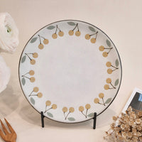 Kei Mitsumochi ミツ持啓 Large Plate - Yellow Cherry KM11