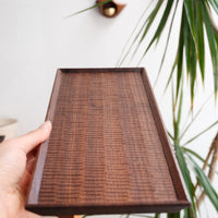 Kazunori Takatsuka 高塚和則 Rectangle Long Tray Walnut Wood KU12