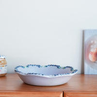 Aiko Miura 三浦愛子 Blue Berry Flower Edge Deep Plate AM01