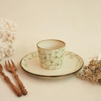 Makiko Sato 佐藤牧子- Green Mixed Pattern Free Cup MS12