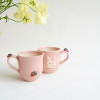Fumiko Kondo 近藤布美子 - Pink Rabbit Mug FK24
