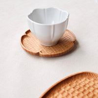 Kazunori Takatsuka 高塚和則 Cherry wood Coaster KU01
