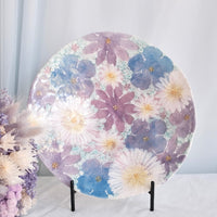 Seto Ware Flower Purple Pasta Plate