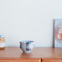 Aiko Miura 三浦愛子 Blue Berry Mug with Rectangle Plate - Purple AM08