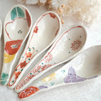 Seto Ware Flower Soup Spoon