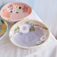 Seto Ware Flower Deep Plate