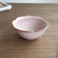 Norio Nakabayashi 中林範夫 Small Floral Shaped Bowl - Pink NN01