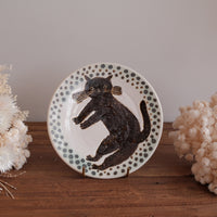 Tomoko Kubo コンガリ舍 Cat Plate TK24