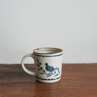 Kazuaki Shimura 志村和晃- Sometsuke Bird Motif Mug KAS05
