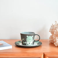 Akemi Nakamura 中村明美 Animal Mug with Saucer AN09