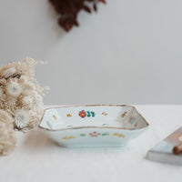 TATA Pottery Studio 田中大輝 & 田边桂- Porcelain Square Plate TP12