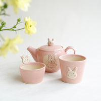 Fumiko Kondo 近藤布美子 - Pink Rabbit Teapot FK32