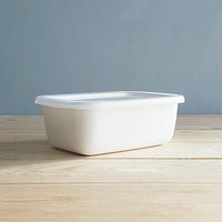 Noda Horo White Series Enamel Food Container