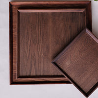 Non-Slip Surface Natural Wood Serving Tray