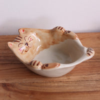 Hasami ware Friendly Cat Small Bowl