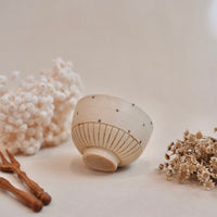 Chiho Yoshida 穗屋工房- Rice Bowl - Line & Dots CY07