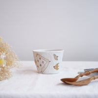Hamasaka Naoko 浜坂尚子 Hand Painted Gold Deco Free Cup - HN06 #3
