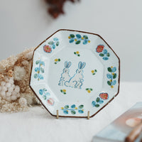 TATA Pottery Studio 田中大輝 & 田边桂- Porcelain Octagon Plate TP05 #2