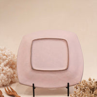 Kei Mitsumochi ミツ持啓 24cm Square Plate - Pink Flower KM23