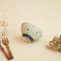 Makiko Sato 佐藤牧子- Blue Flower Rice Bowl MS08