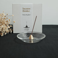 KOUSAIDO - Incense Holder Brass Top With Glass Dish