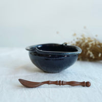 Hirokazu Furutani 古谷浩一 - Navy Apple Shaped 14cm Bowl HF09