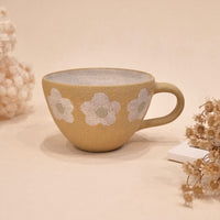Kei Mitsumochi ミツ持啓 Flower Mug - Yellow KM59