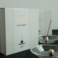 KOUSAIDO - Incense Holder Brass Top With Glass Dish