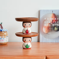 Kiezakka 木繪雜貨 Pedestal Plate - Teapot KZ04