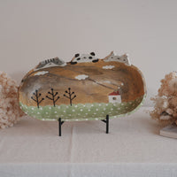 Fumiko Tsuchihashi 土橋文子 - Large Oval Deep Plate FT20 #1