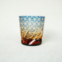 Harisho Yamada Glass - 漣-sazanami Whiskey Crystal Glass - Blue