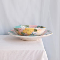 Seto Ware Flower Deep Plate