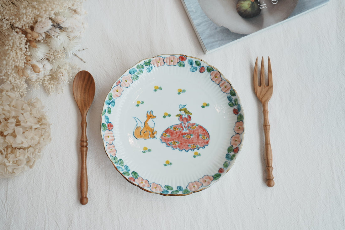 TATA Pottery Studio 田中大輝 & 田边桂- Porcelain Plate TP14