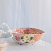 Seto Ware Flower Deep Plate