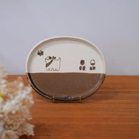 Marubankojo 丸伴工場 - Dual Colours Small Oval Plate MR18